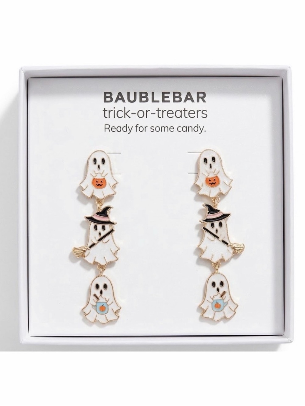 NWT ⚜️🖤⚜️ BAUBLEBAR Trivk or Treaters Ready for Some Candies Earrings